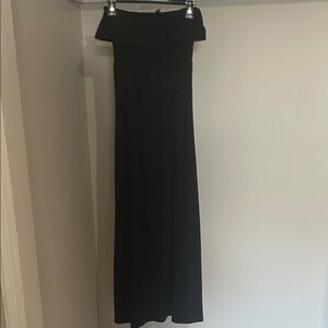 6 degrees Black Strapless Maxi